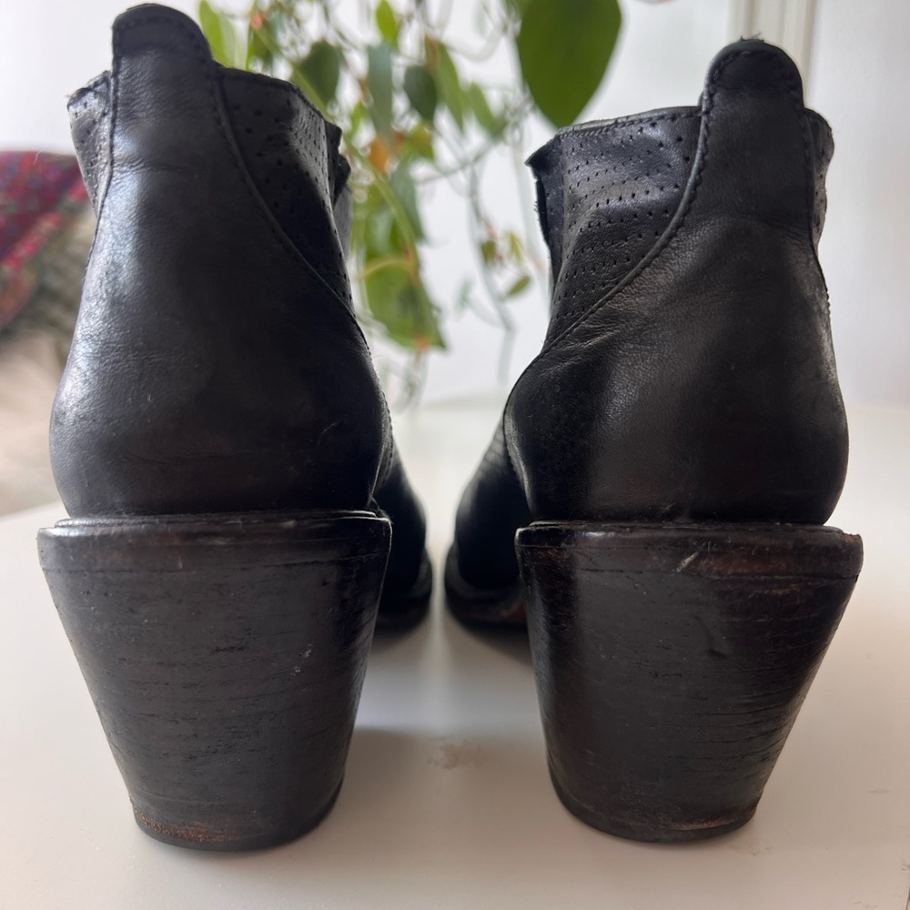 Rachel Comey Black Perforated Ankle Booties - Picture 3 of 7